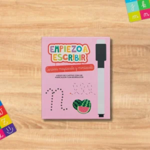 Juego de Cartas con Marcador Empiezo A Escribir Cursiva Mayúscula y Minúscula