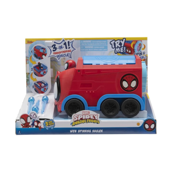 Diseño+sin+título+(5) Camión Transportador Giratorio De Telarañas Spidey