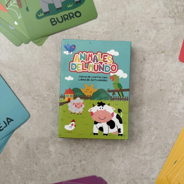 Cartas Aprendizaje Animales Del Mundo