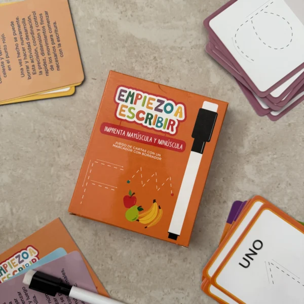 Cartas de aprendizaje Empiezo A Escribir Imprenta Mayúscula y Minúscula