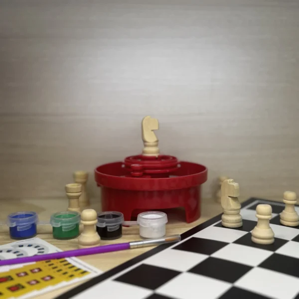 Juego de Mesa Ajedrez Para Colorear las fichas