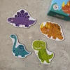 Rompecabezas Dinos 3 y 4 Piezas de Madera