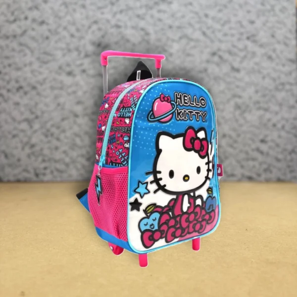 Mochila Hello Kitty 16" con Carro Diseño Planeta