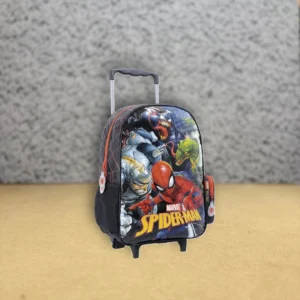 Mochila Spiderman 16" con Carro y Diseño de Villanos