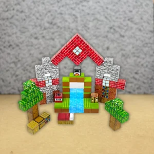 Mini Cubos Magnéticos Minecraft 100 piezas: Mini Park
