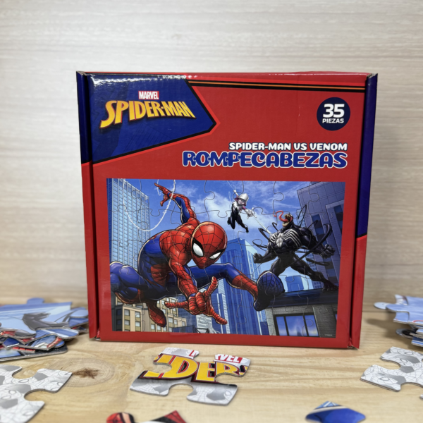 Rompecabezas Spider-Man vs Venom 35 Piezas