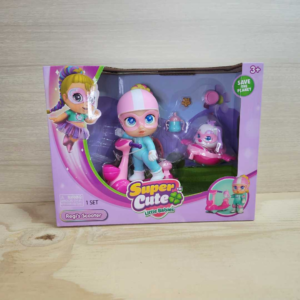 Super Cute Muñeca con Moto y Mascota
