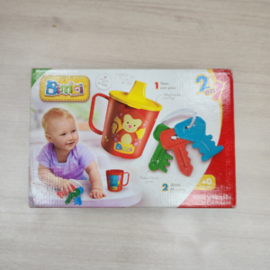 Set de Vaso y Sonajero Mordillo para Bebés Bimbi