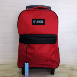 Mochila Influencer con Carro Lisa Combinada 17″ Lesedife